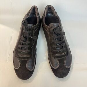 Bottega Veneta brown leather and suede sneakers
